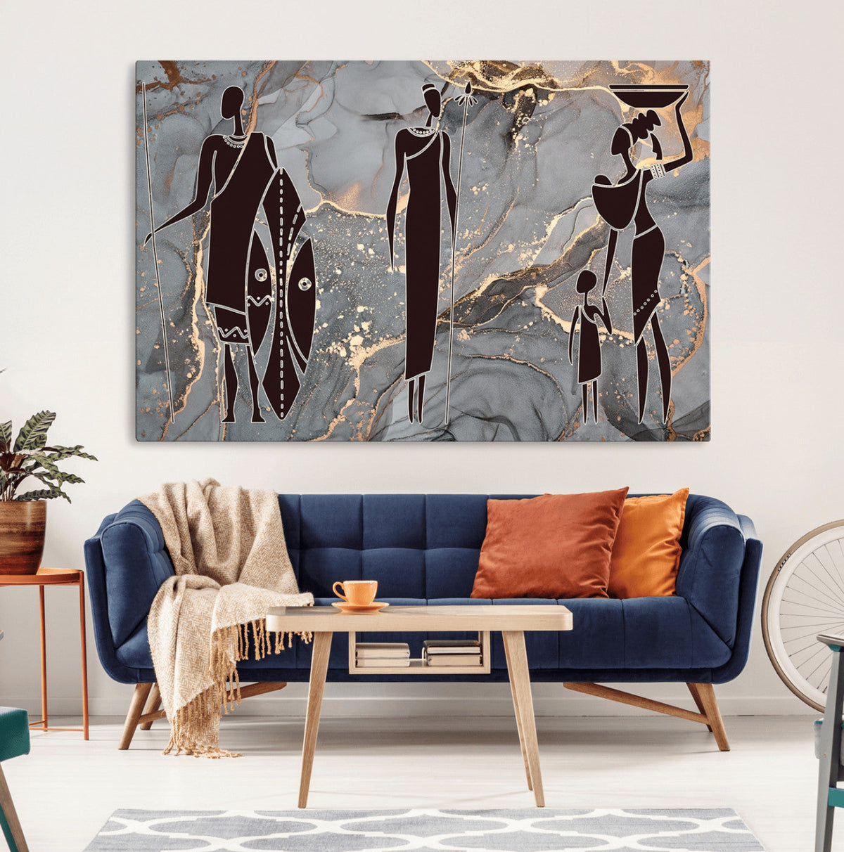 African American Wall Art | Elegant African Women Canvas Print