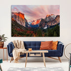 Yosemite Half Dome Wall Art Canvas Print El Capitan