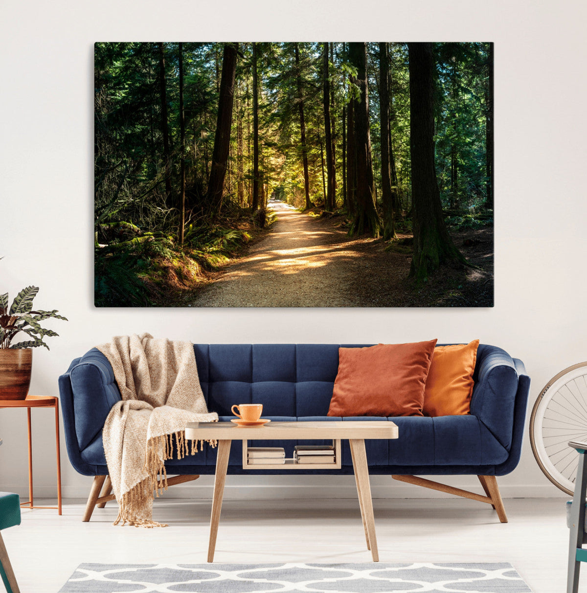 Natural Landscape Wall Art Relaxing Forest Canvas Print