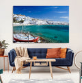 Santorini Wall Art Canvas Print