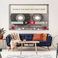 Music Cassette Iconic Wall Art Canvas Print
