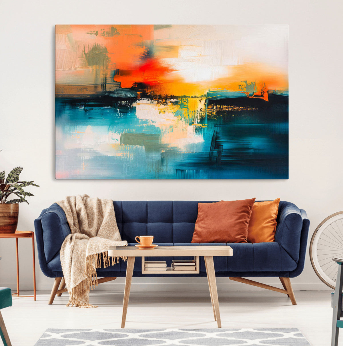 Colorful Abstract Wall Art | Bold Modern Canvas Print | Ready to Hang