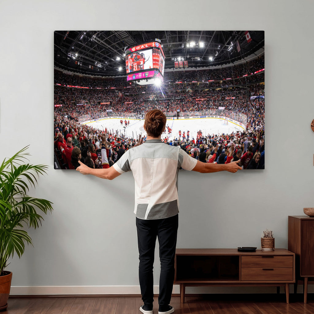 Amerant Bank Arena Wall Art Canvas Print, Hockey Arena