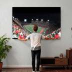 Houston Cougars Football Team Print, Houston TDECU Stadium