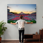 NC State Wolfpack Football Team Print Wall Art, Raleigh
