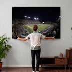 TCU Horned Frogs Football Team Print, Fort Worth Amon G. Carter Stadium