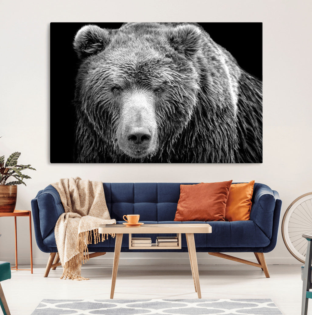 399 Grizzly Bear Canvas Print, Ready to Hang Wall Art