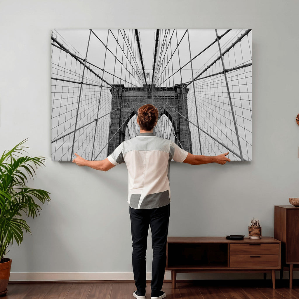 Large Brooklyn Bridge Wall Art Canvas Print