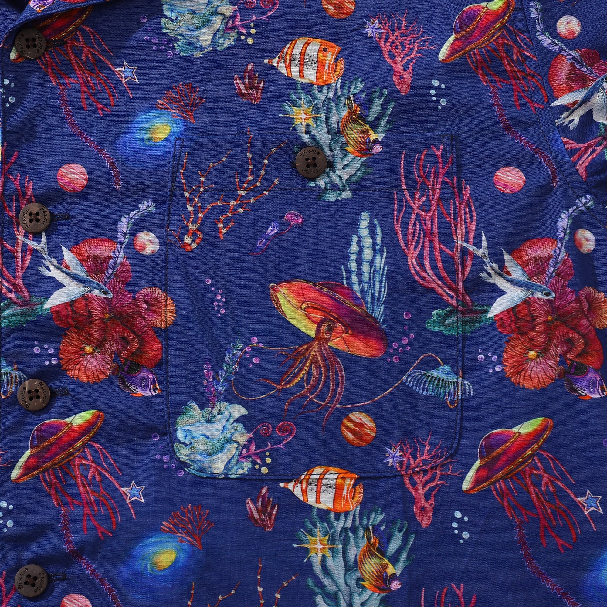Hawaiian Shirt For Men SEA TREK Shirt Camp Collar 100% Cotton