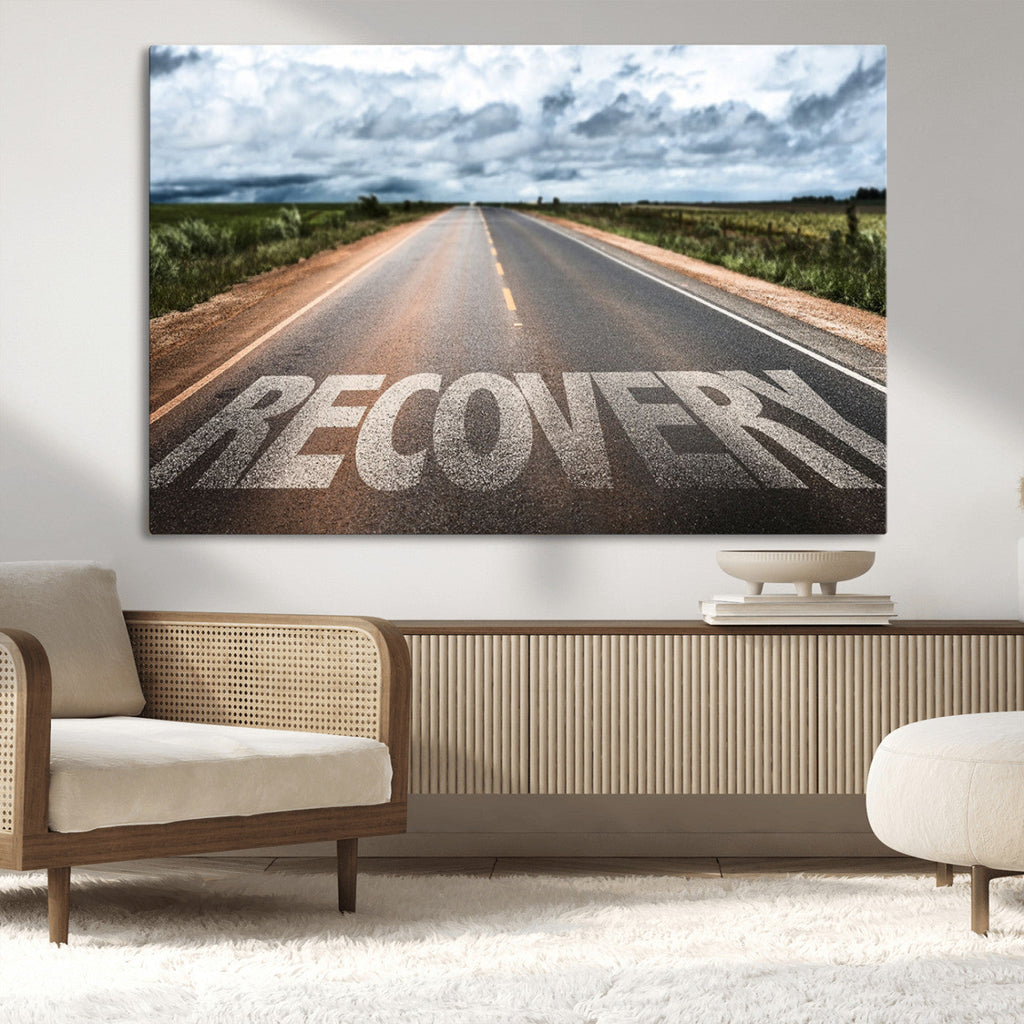 Recovery Road Wall Art Canvas Print