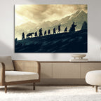 Fellowship Journey Wall Art | Fantasy Adventure Canvas Print