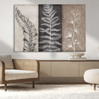 Minimalist Botanical Wall Art Canvas Print, Framed and Ready to Hang