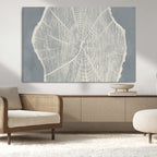 Abstract Tree Ring Wall Art Canvas Print, Framed and Ready to Hang