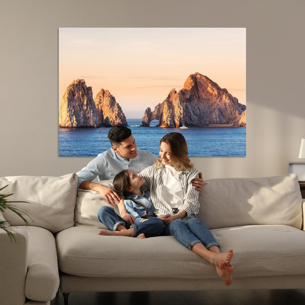 El Arco Wall Art Canvas Print, Framed Cabo San Lucas Ocean Arch Coastal Art