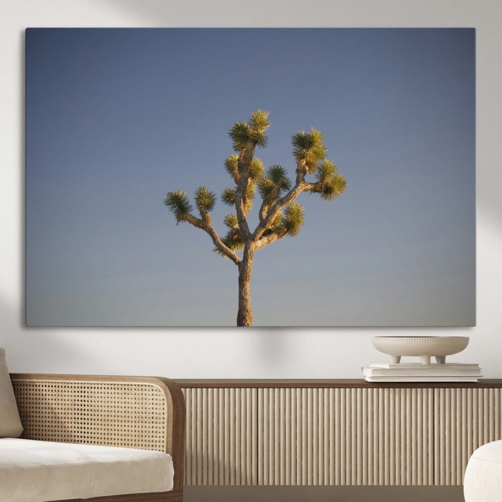 Joshua Tree Wall Art Canvas Print, Framed Southwestern Desert Landscape