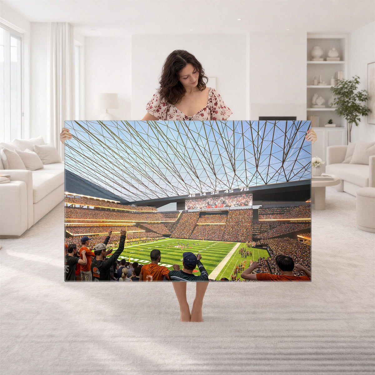 Cleveland Browns Stadium Wall Art Canvas Print
