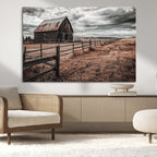 Rustic Weathered Barn Wall Art Canvas Print
