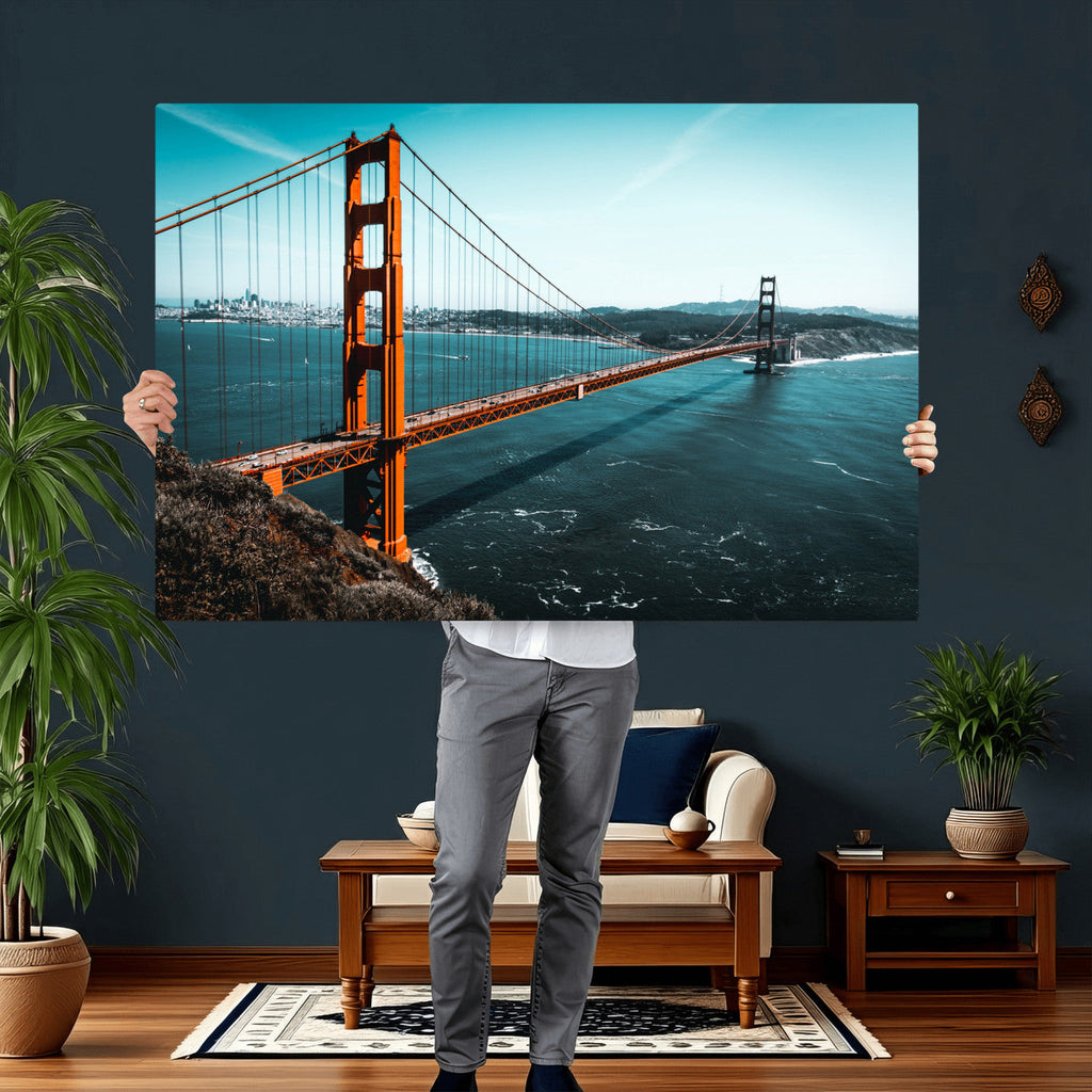 Golden Gate Bridge Wall Art Canvas Print | San Francisco Landmark Photography