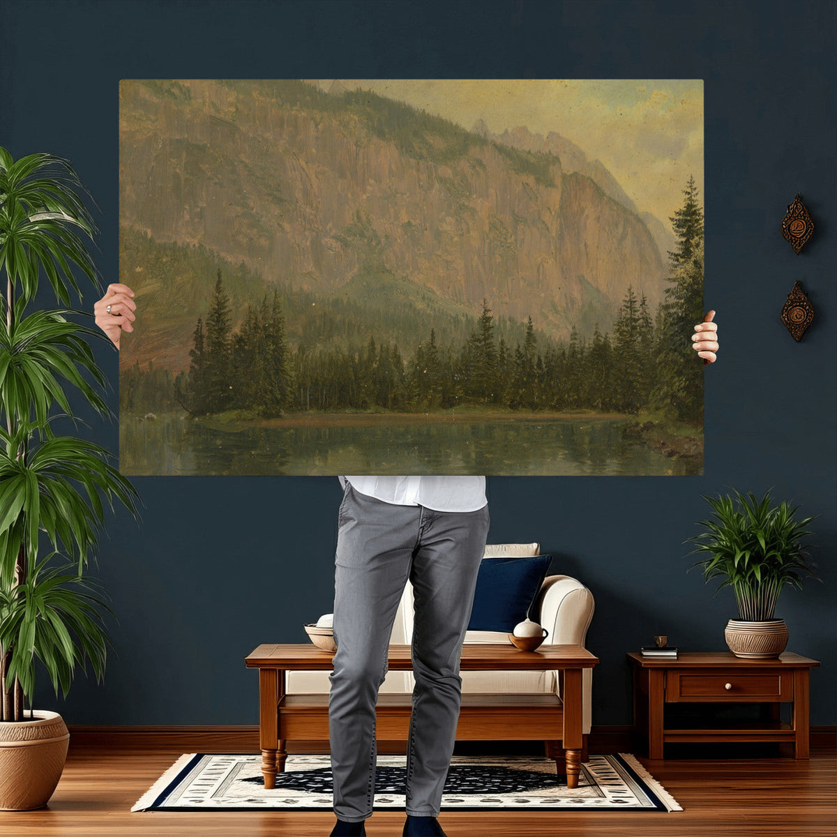 Frederic Edwin Church Hintersee Canvas Print, Hudson River
