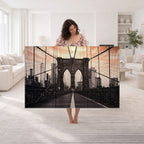 Brooklyn Bridge Canvas Wall Art, New York City Skyline Photography