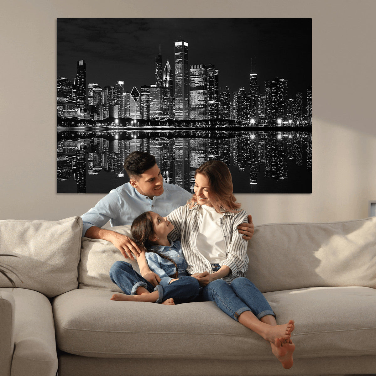 Chicago Wall Art Canvas Print