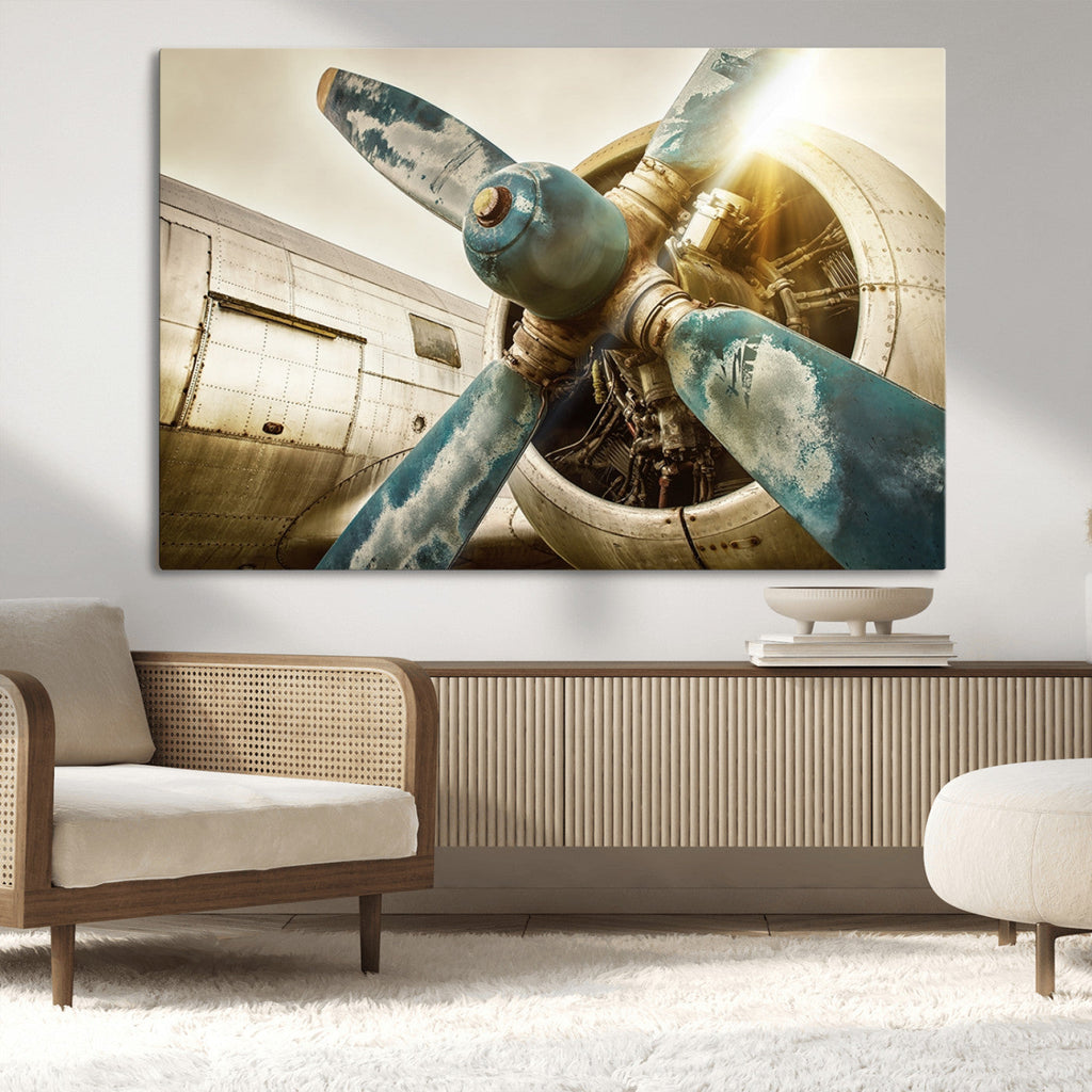 Vintage Airplane Canvas Print