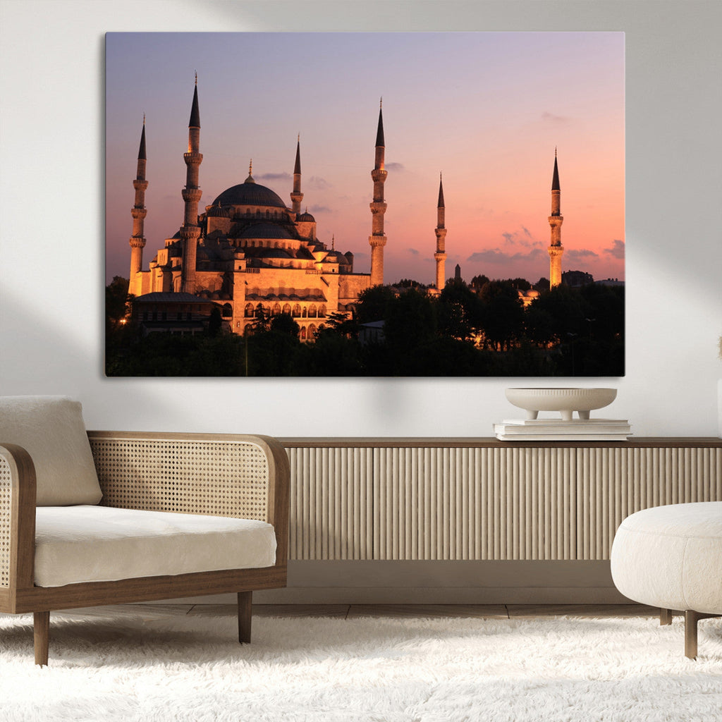 Wall Art Turkey Istanbul Skyline Canvas Print