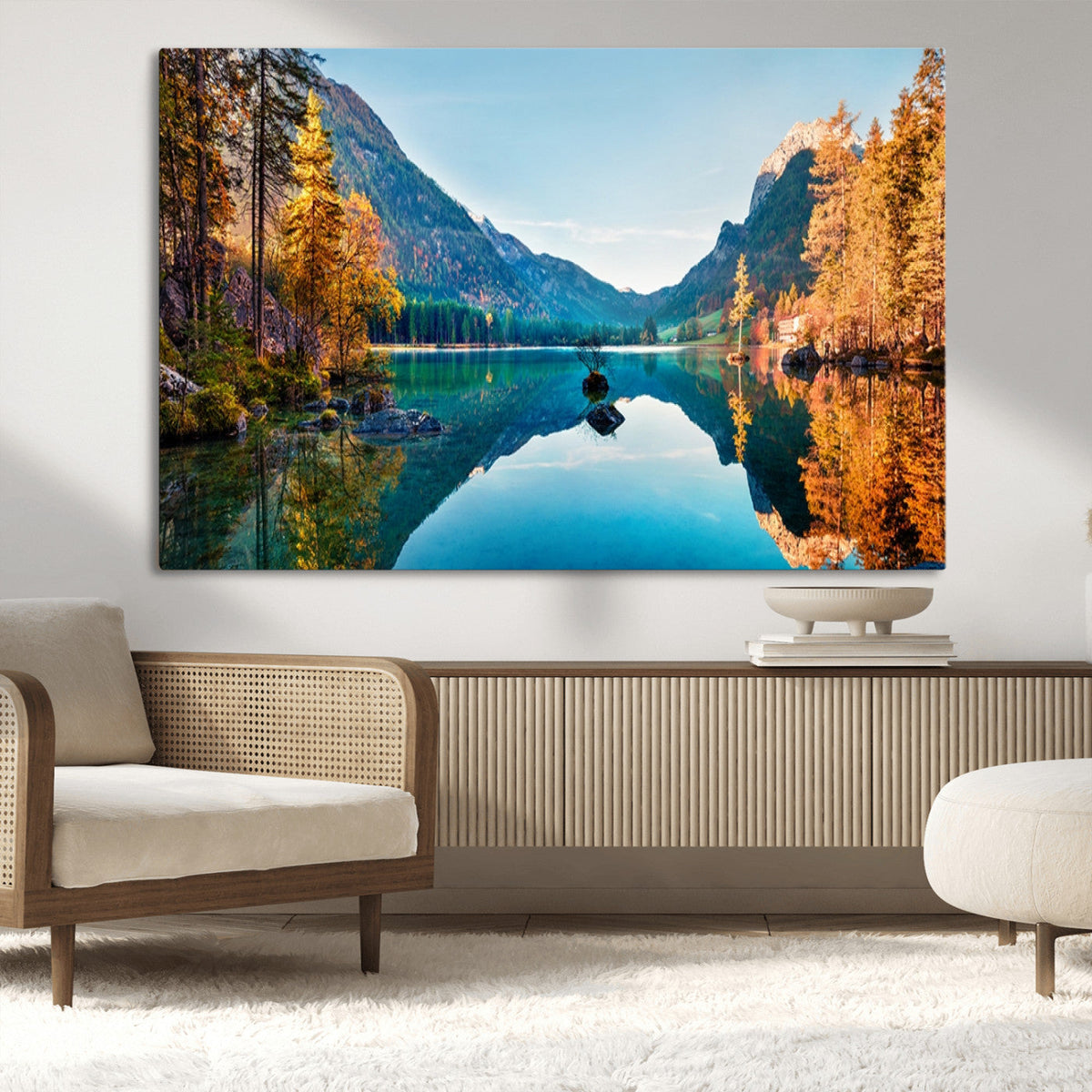Fantastic Autumn Panorama Wall Art Canvas Print