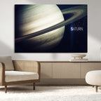 Framed Saturn Wall Art Canvas Print