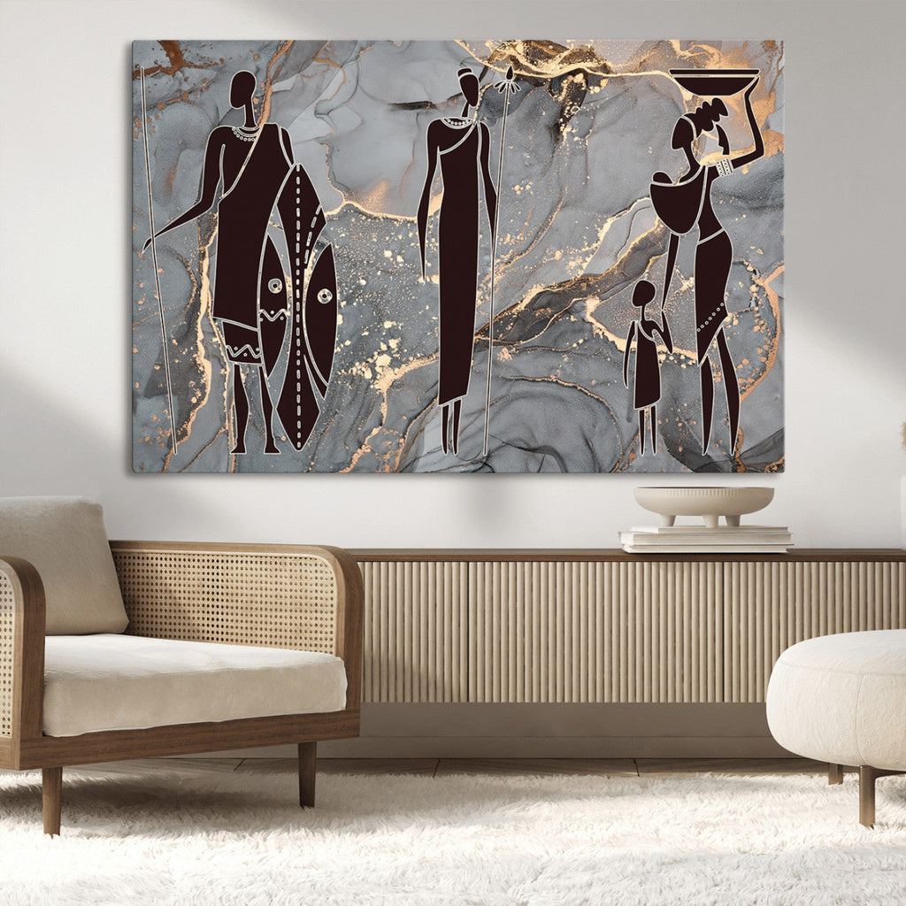 African American Wall Art | Elegant African Women Canvas Print