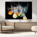 Kitchen Wall Art, Kitchen Fruits Art Canvas Print