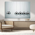 Newton's Cradle Wall Art Canvas Print | Framed Newton Cradle Wall Art