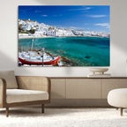 Santorini Wall Art Canvas Print