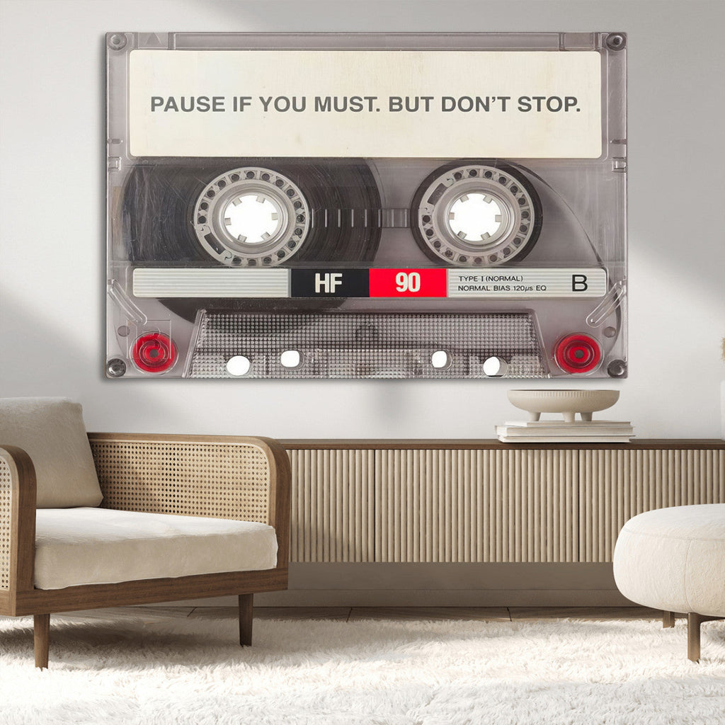 Music Cassette Iconic Wall Art Canvas Print