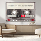 Music Cassette Iconic Wall Art Canvas Print