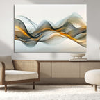 Abstract Wave Canvas Wall Art | Fluid Contemporary Elegance in Motion