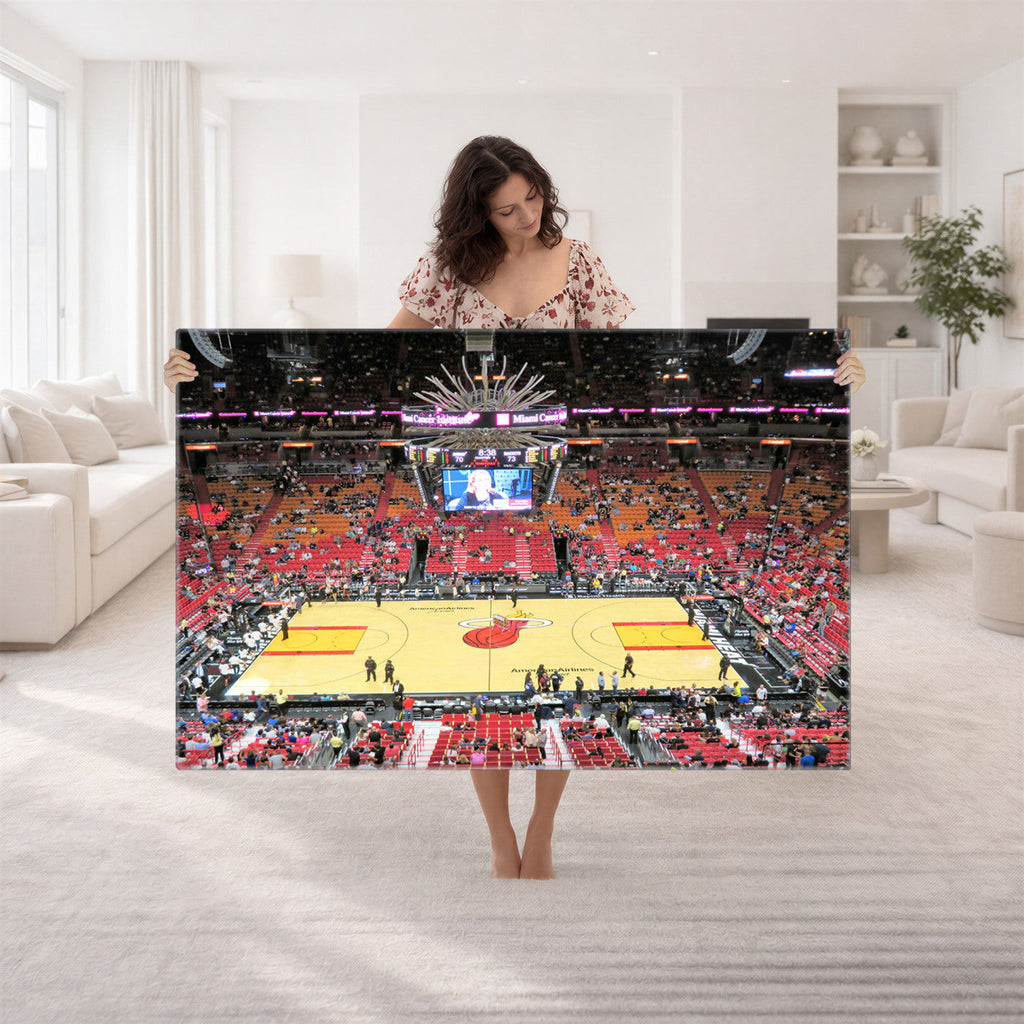 Miami Heat Basketball Team Print Wall Art, Kaseya Center