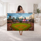 St. Louis Cardinals Baseball Team Print, Busch Stadium Wall Art, Framed and Ready to Hang