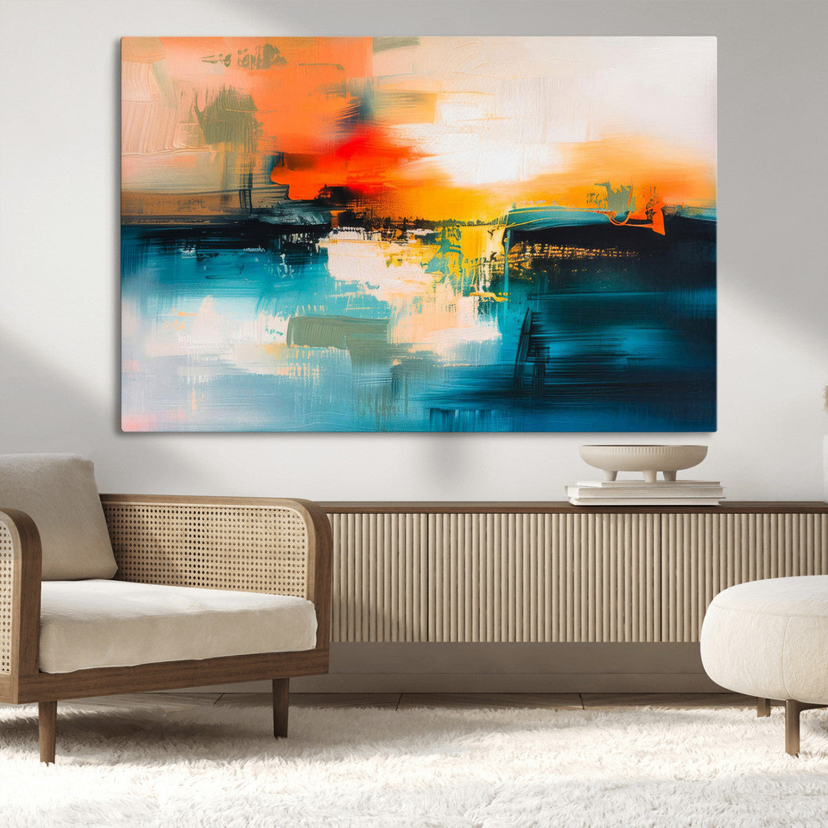 Colorful Abstract Wall Art | Bold Modern Canvas Print | Ready to Hang