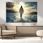 Jesus Walking on Water Wall Art | Canvas Print | Ready to Hang