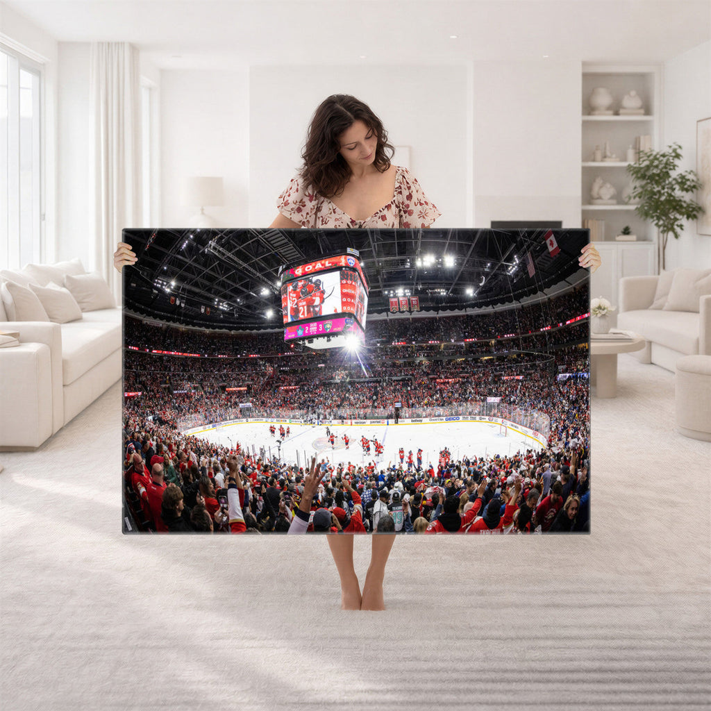 Amerant Bank Arena Wall Art Canvas Print, Hockey Arena