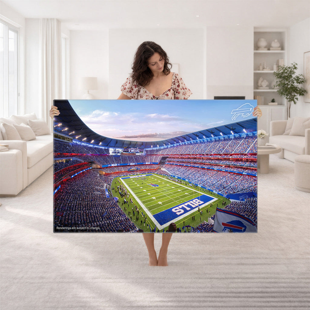 Buffalo Bills Football Team Print Canvas, Buffalo Highmark Stadium