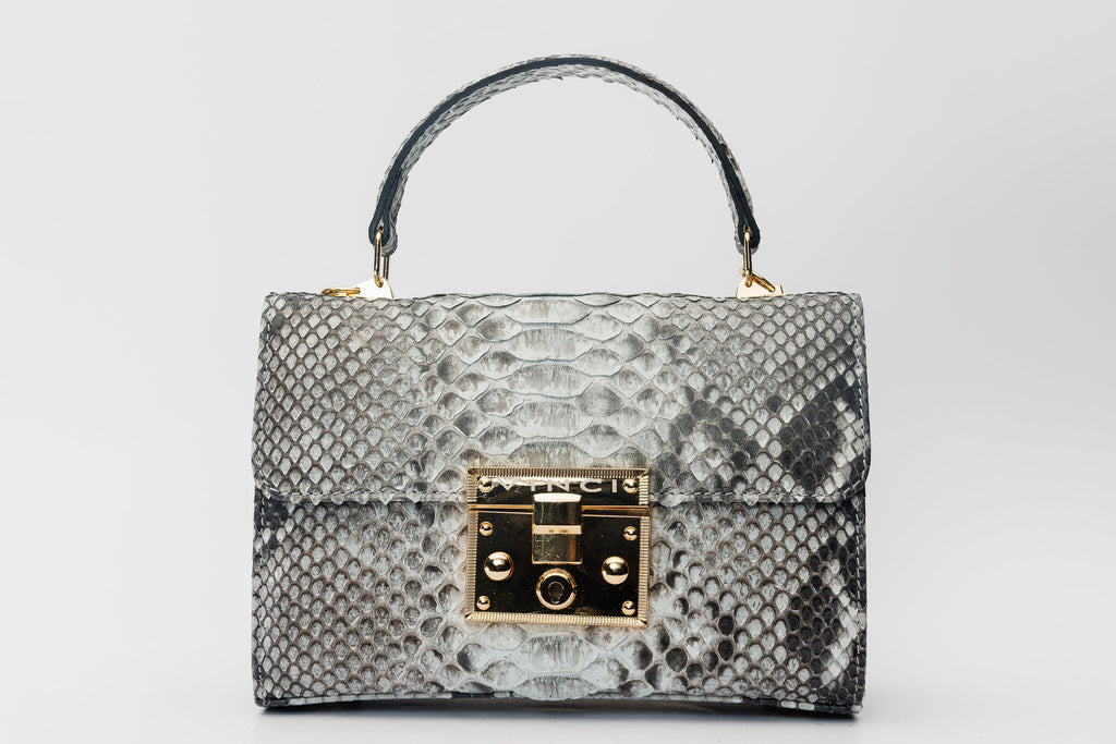 The Queen Natural Pythn Leather Handbag