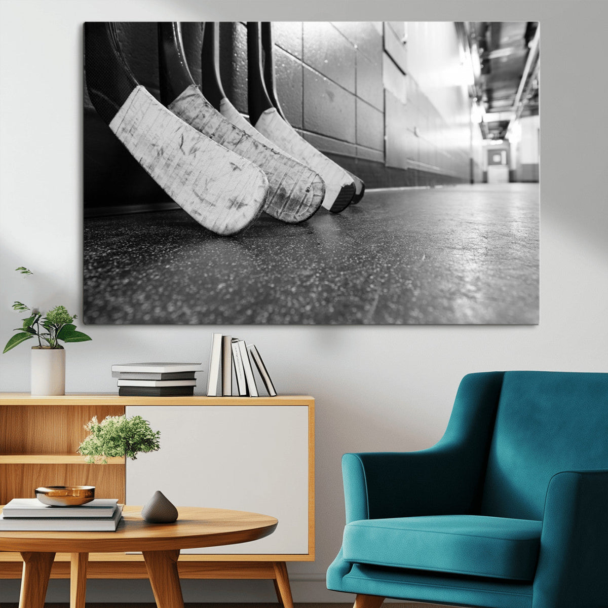 Ice Hockey Wall Art Canvas Print