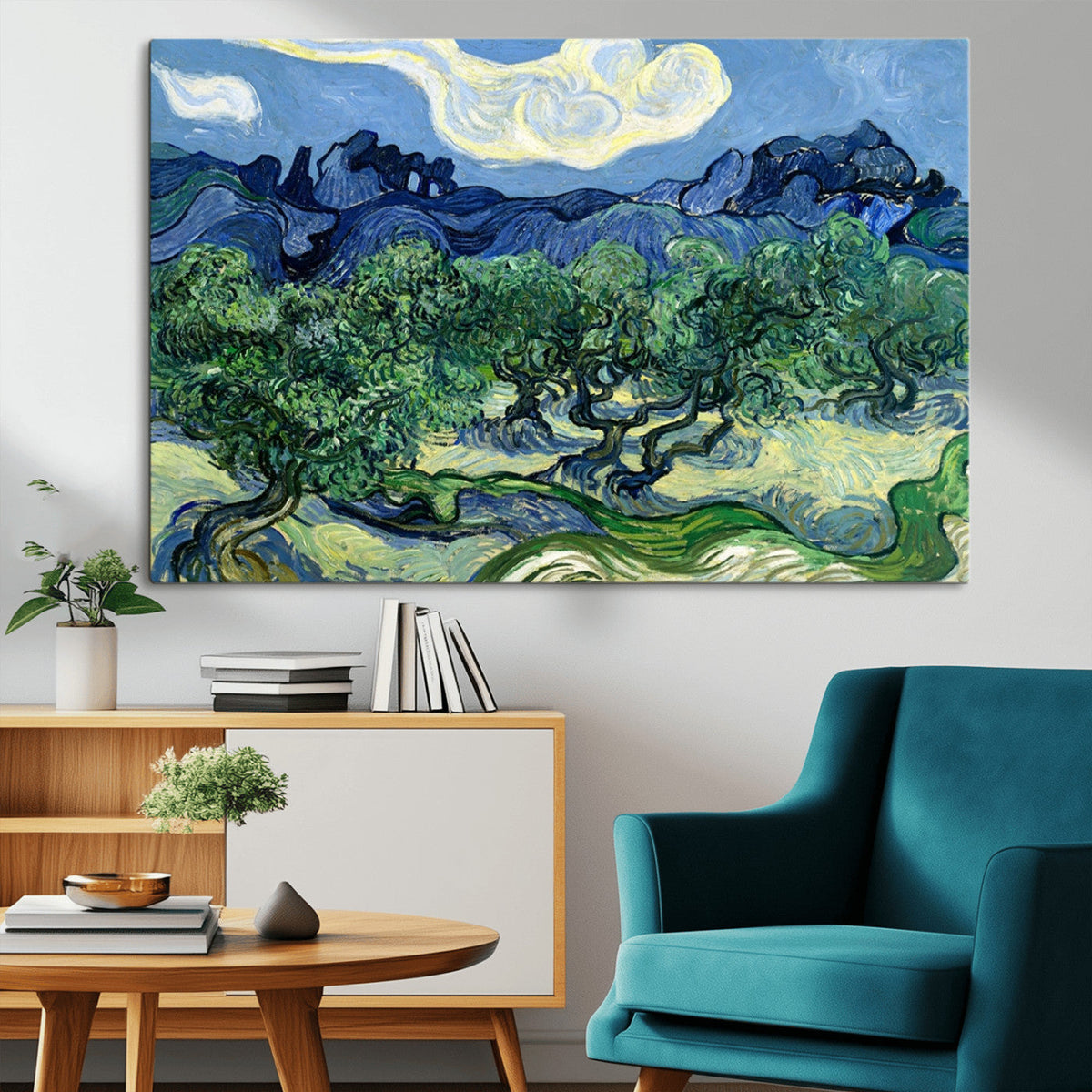 Olive Trees Van Gogh Wall Art Canvas Print