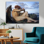 Fallen Angel Wall Art Canvas Print, Alexandre Cabanel Classic Art Reproduction
