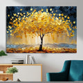 Golden Autumn Tree Wall Art | Framed Fall Leaves Canvas
