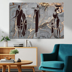 African American Wall Art | Elegant African Women Canvas Print
