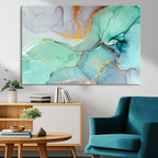Colorful Marble Fluid Effect Canvas Wall Art Print