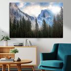 Half Dome Yosemite California Wall Art Canvas Print El Capitan